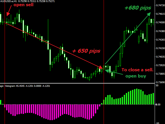The Magic Histogram indicator is a universal tool, suitable for scalping and medium-term trading. This indicator uses an innovative formula and allows you to determine the direction and strength of the trend. Magic Histogram is not redrawn, so you can evaluate its efficiency using history data.
https://www.mql5.com/en/market/product/58448