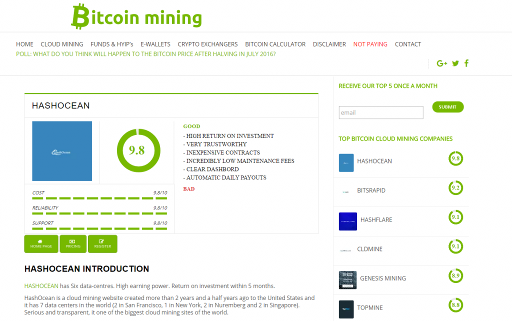 top cloud mining