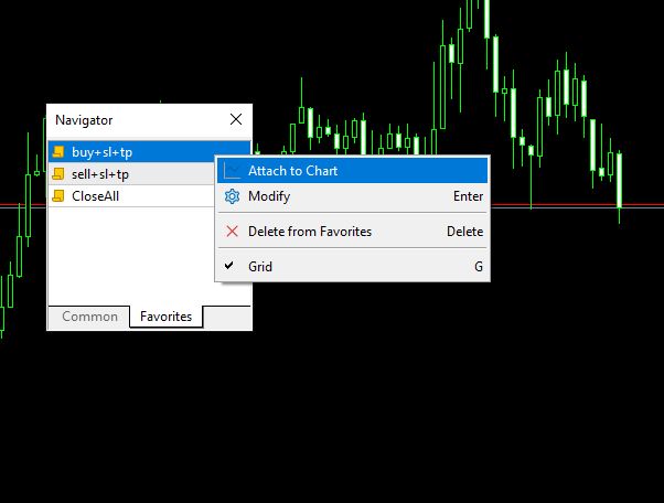 anexar o script no gráfico