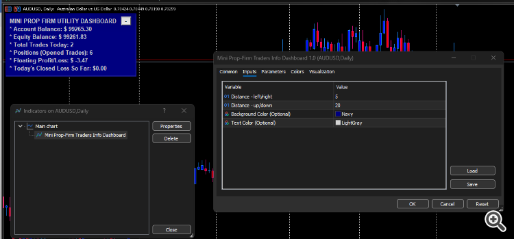 Image for Mini Prop-Firm Traders Utility Dashboard