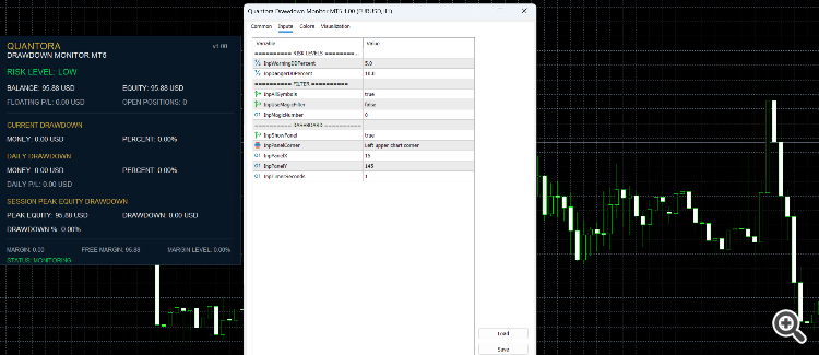 Quantora Drawdown Monitor Quantora Drawdown Monitor
