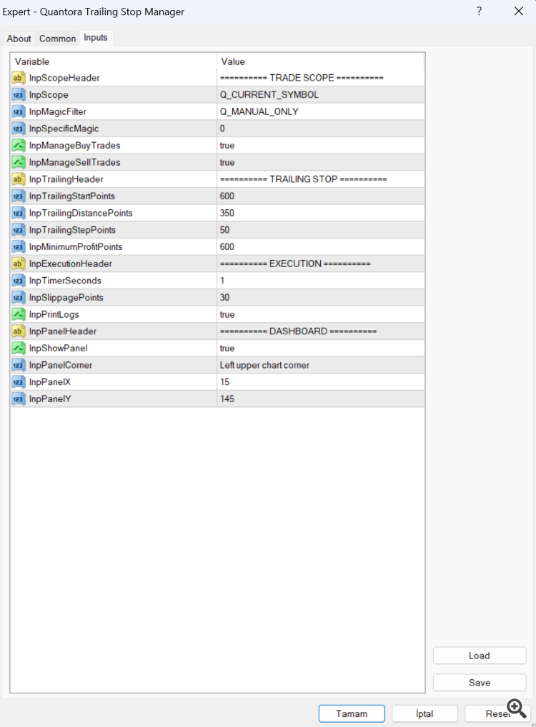 Professional Automatic Trailing Stop Utility for MetaTrader 4