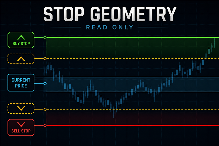 Stop Geometry Visualizer MT5 read-only broker stop and freeze reference diagram