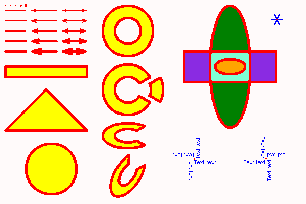 Fig. 1. The example of drawing by CBitPic class. Fig. 1. The example of drawing by CBitPic class.