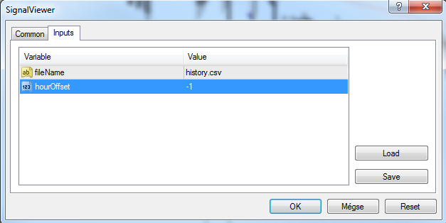 Script parameters Script parameters