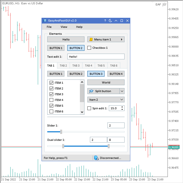 EasyAndFastGUI v2.0 GUI - Example 1 EasyAndFastGUI v2.0 GUI - Example 1