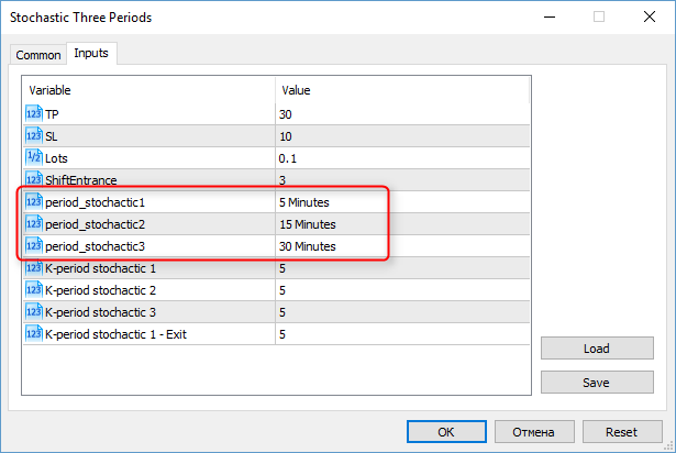 Stochastic Three Periods input Stochastic Three Periods input