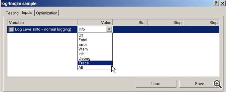 Log4mql(mini) Inputs Log4mql(mini) Inputs