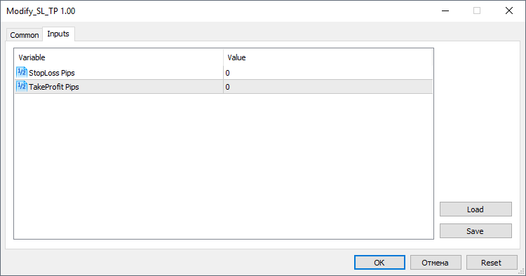 Modify SL TP Modify SL TP