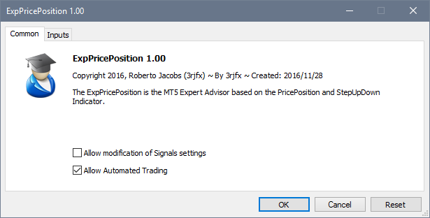 ExpPricePosition ExpPricePosition