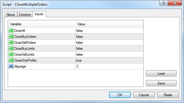 CloseMultipleOrder CloseMultipleOrder