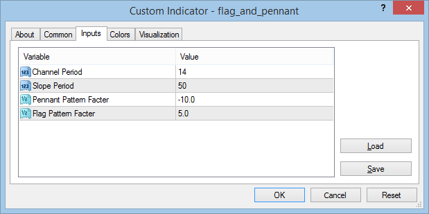 Flag and Pennant settings Flag and Pennant settings