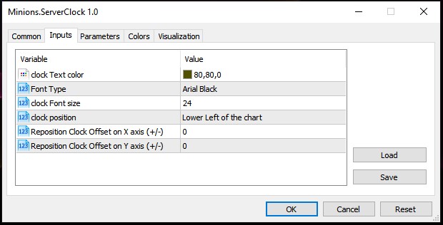 Settings Window Settings Window