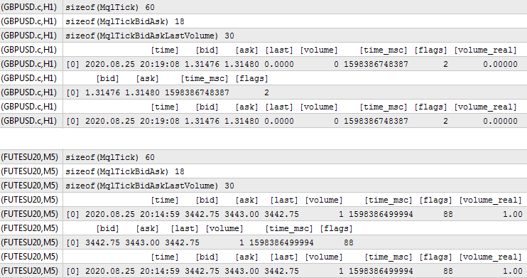 TickCompressor test script outputs information about standard ticks and mini-ticks TickCompressor test script outputs information about standard ticks and mini-ticks