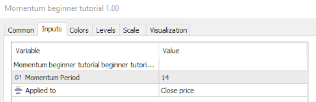 Momentum beginner tutorial - Inputs Momentum beginner tutorial - Inputs