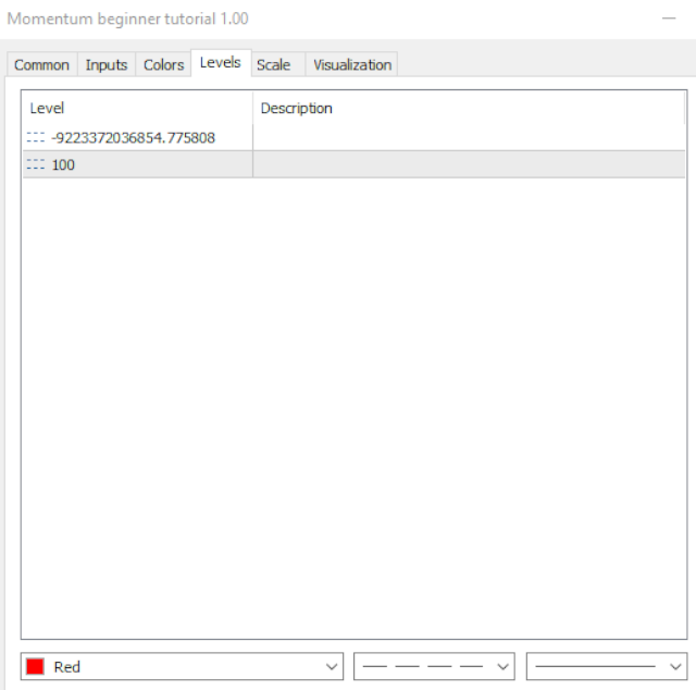 Momentum beginner tutorial - Level Momentum beginner tutorial - Level