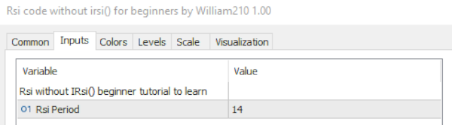 Rsi without Irsi beginner tutorial - Inputs Rsi without Irsi beginner tutorial - Inputs