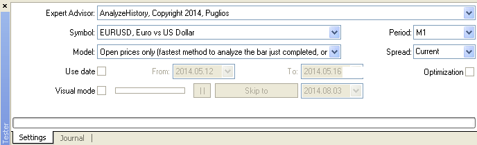 Analyze History - expert for MetaTrader 4
