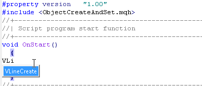 Der vollständige Name einer Funktion in einem Tooltip nachdem die ersten paar Buchstaben eingegeben wurden Der vollständige Name einer Funktion in einem Tooltip nachdem die ersten paar Buchstaben eingegeben wurden