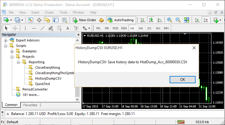 forex historical data csv download option