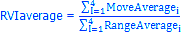 Formule du Relative Vigor Index