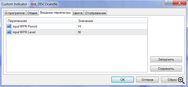 DISCOcandle input DISCOcandle input