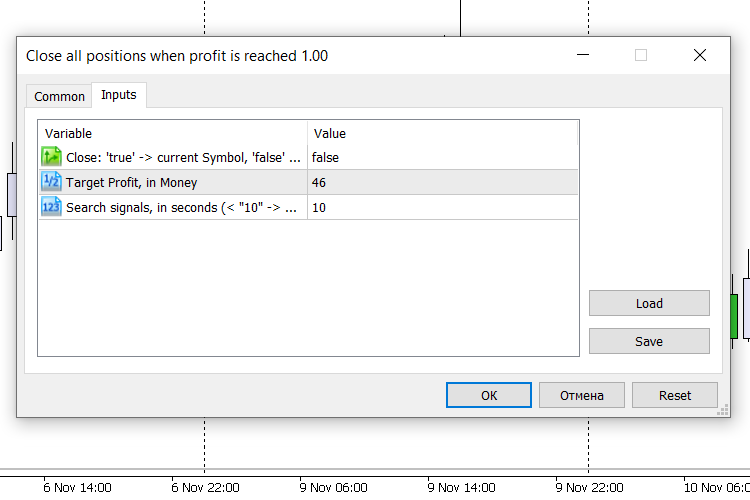 Close all positions when profit is reached Close all positions when profit is reached