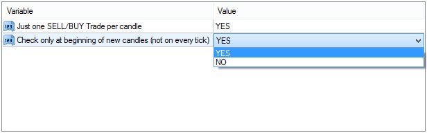 Binary Options Strategy Library Input Parameters