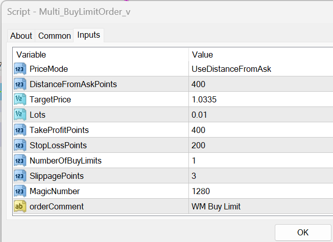 BuyLimitInput BuyLimitInput