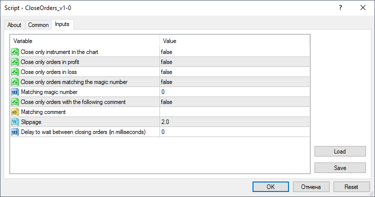 CloseOrders (With further filtering)