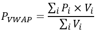 Fórmula do VWAP