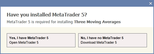 Available options when downloading an application from Market
