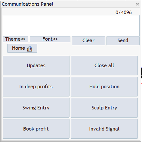 Communications Panel