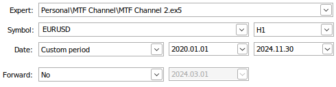 Our initial settings