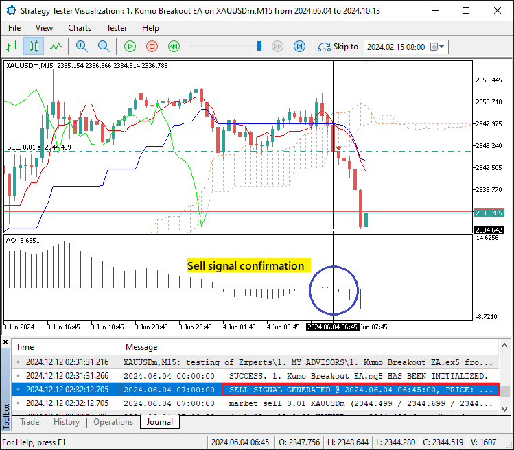 SELL POSITION CONFIRMATION