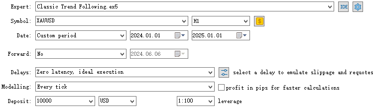 Baseline setting