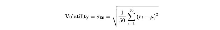 volatility expression