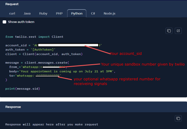Twilio API