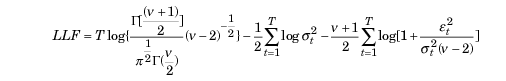 LogLikelihood t-Student