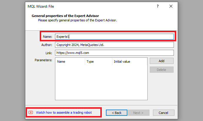 Novo Expert Advisor