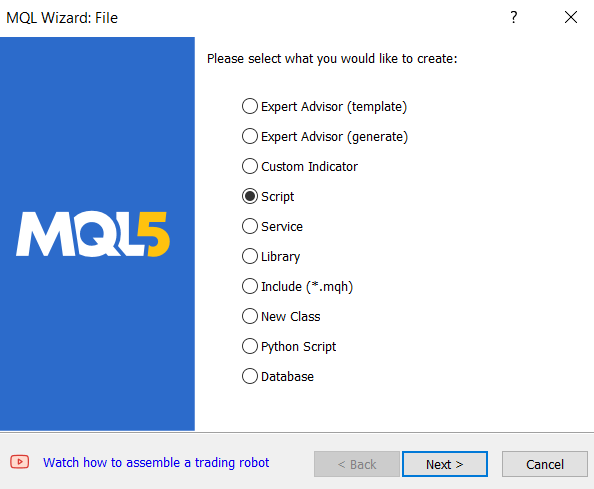 Crear un script