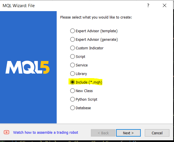 create an include file