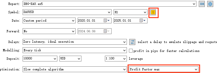 optimization settings