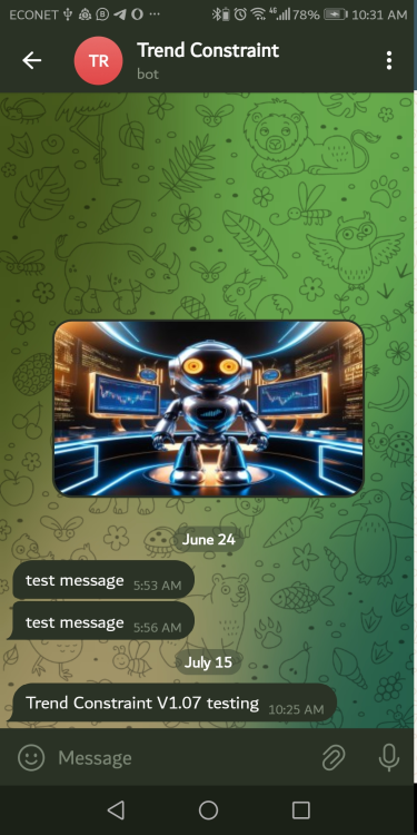 Teste do script do Telegram