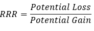 Proporção de Risco-Recompensa, Fórmula.