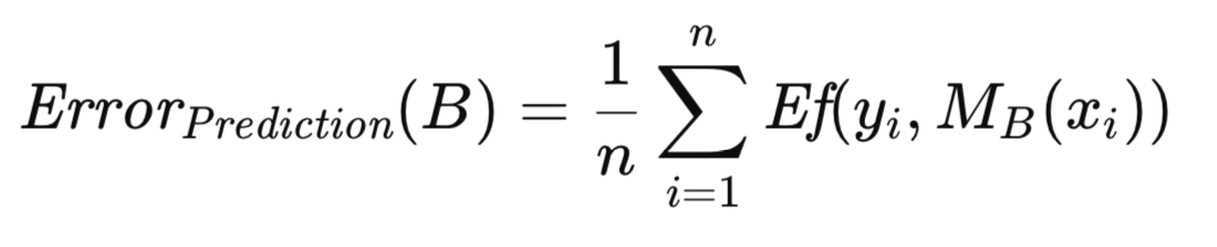 Prediction Error for a bootstrapped dataset