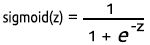 sigmoid 활성화 함수