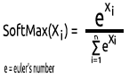 SoftMax 활성화 함수 공식