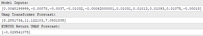 Our chain of models is working