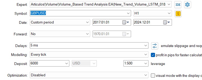 設定GBPUSD